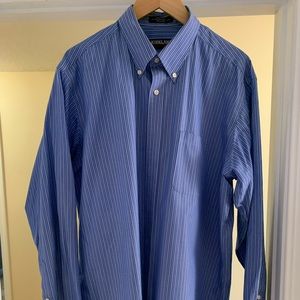 Blue Striped Kirkland Signature Men’s Dress Shirt